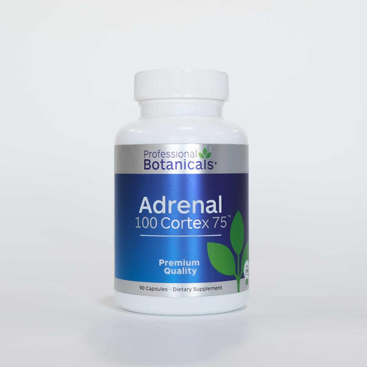 Professional Botanicals Adrenal 100 Cortex Adrenal Health Supplement Supports Healthy Cortisol Levels - 60 Vegatarian Capsules