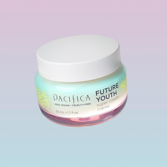 Pacifica Beauty, Future Youth Super Cream, Daily Moisturizer Face Cream, Ectoin, Hydrating, Firming, Lightweight, Non-Greasy, Vegan