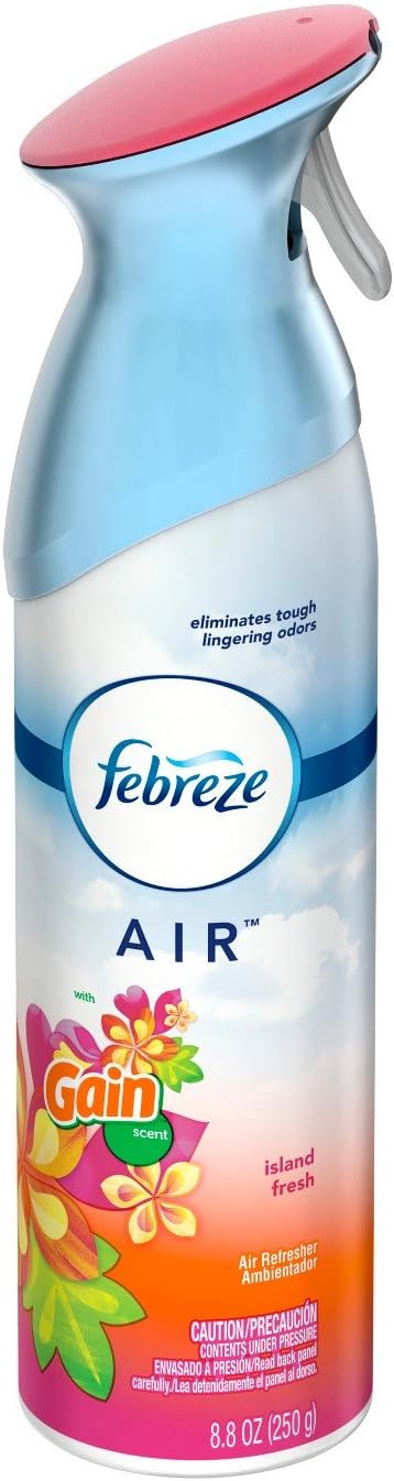 Febreze Air Freshener Spray - Gain Island Fresh - Net Wt. 8.8 OZ (250 g) Per Bottle - Pack of 2 Bottles : Health & Household
