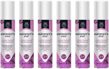 Summer'S Eve Freshening Spray | Island Splash | Ph Balanced, Dermatologist & Gynecologist Tested | 2 Ounces Per Can | Pack Of 6
