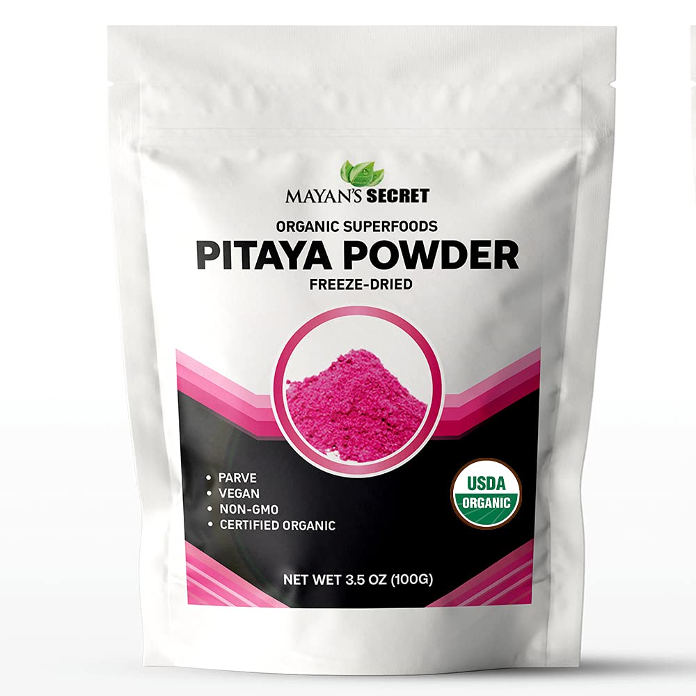 Mayan’S Secret 3.5Oz Pink Pitaya Powder Organic Dragonfruit | Vitamin C