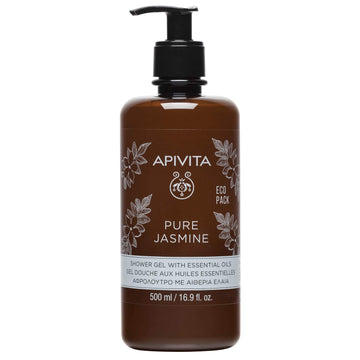 Apivita Pure Jasmine Shower Gel | Gently Cleanses, Hydrates & Preserves Skin'S Moisture With Jasmine & Propolis