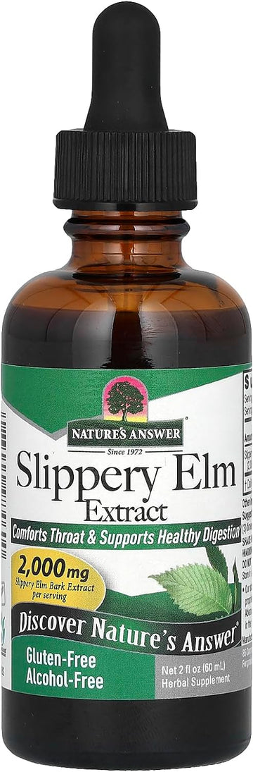 Nature'S Answer Alcohol-Free Slippery Elm 2 Fluid Ounce Extract