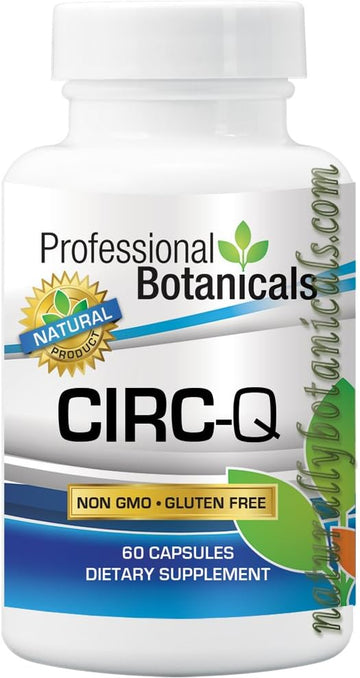 Professional Botanicals Circ-Q - Blood Circulation Support and Vein Health Supplement - 60 Vegetables Capsules