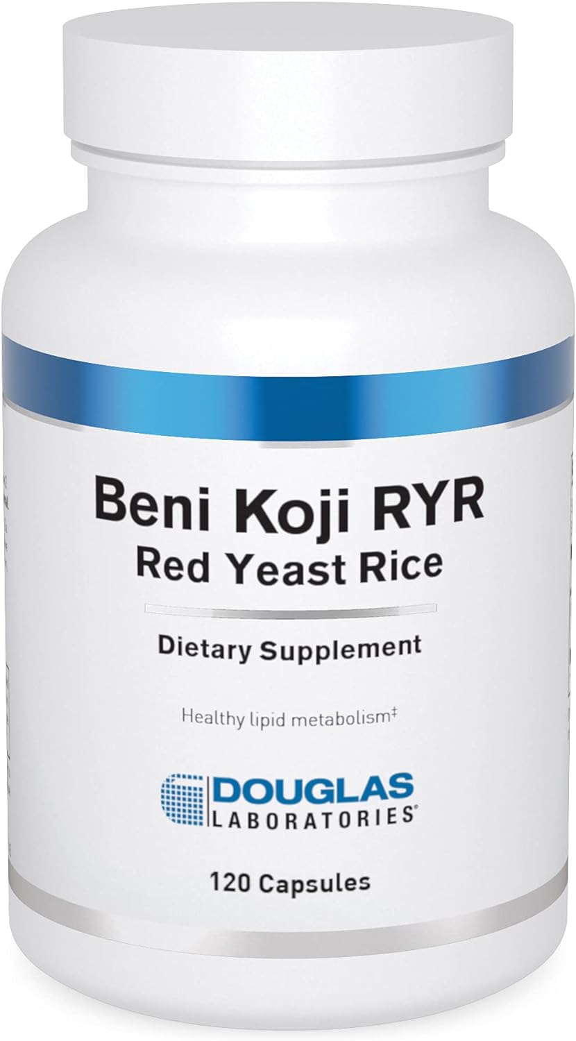 Douglas Laboratories Beni Koji Red Yeast Rice | Fermented Red Rice To Support Healthy Blood Lipid Metabolism* | 120 Capsules