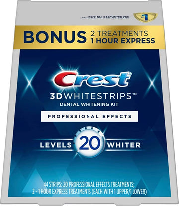 Crest 3D Whitestrips, Professional Effects, Teeth Whitening Strip Kit, 44 Strips (22 Count Pack)