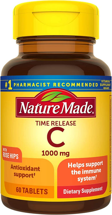 Nature Made Vitamin C 1000mg Dietary Supplement Tablets , 60 CT (Pack of 3)