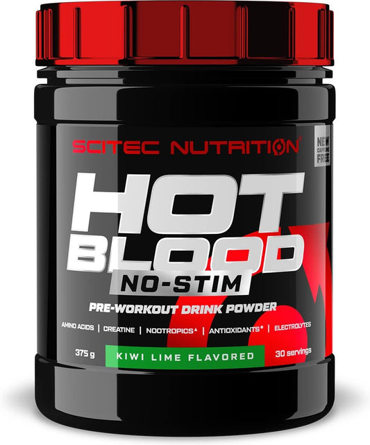 Scitec Nutrition Hot Blood No-Stim – Stimulant-Free Pre-Workout – with Creatine –Nootropics – Beta-Alanine – Electrolytes – Antioxidant Complex, 375 g, Watermelon : Amazon.co.uk: Health & Personal Care