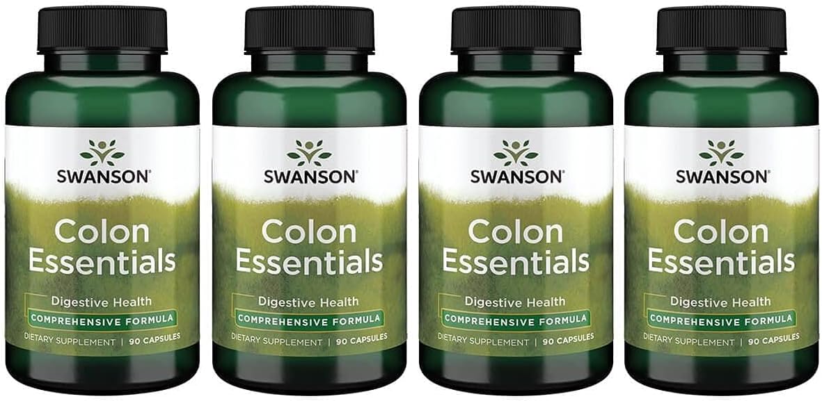 Swanson Colon Essentials 90 Capsules (4 Pack)