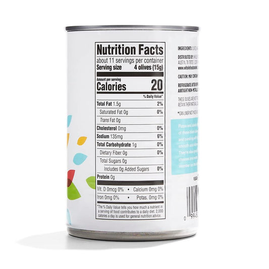 365 By Whole Foods Market, Ripe Large Pitted Olives, 6 Ounce