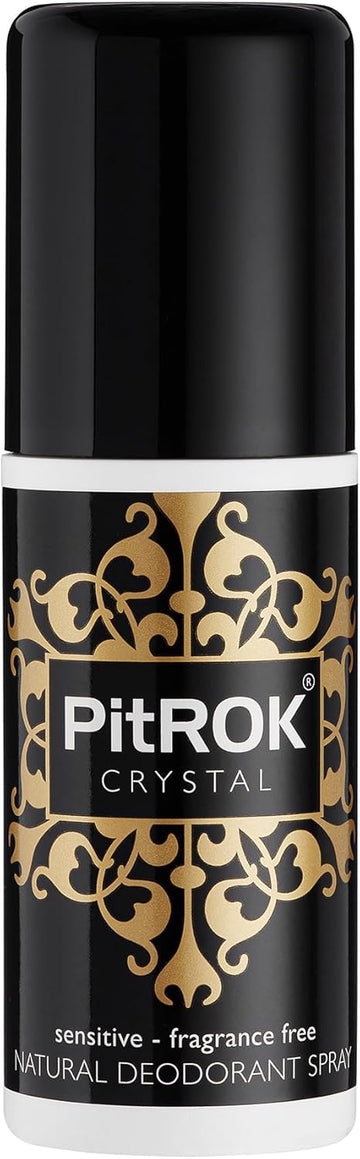 Pitrok Crystal Natural Deodorant Spray 100Ml (Fragranced For Women) Pump Spray, Vegan, Cruelty Free, Sensitive Skin Deodorant, With Aloe Vera And Grapefruit Seed Extract