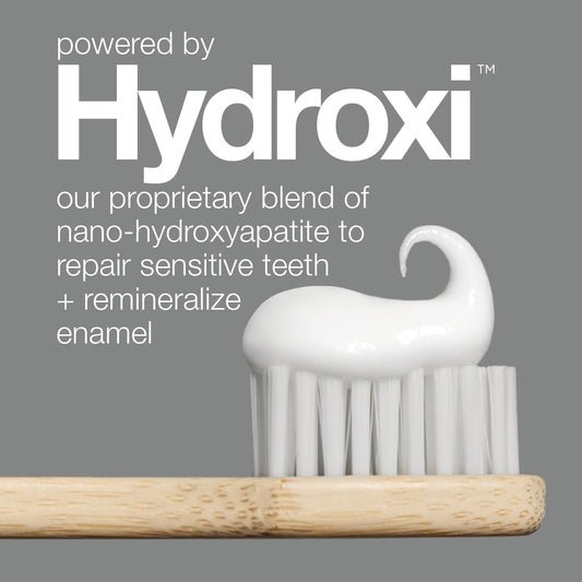 Davids Hydroxi Fluoride Free Nano Hydroxyapatite Whitening + Enamel Health Toothpaste, Antiplaque, Fresh Breath, Remineralizing, Sls Free, Natural Peppermint, 4 Oz, Made In Usa