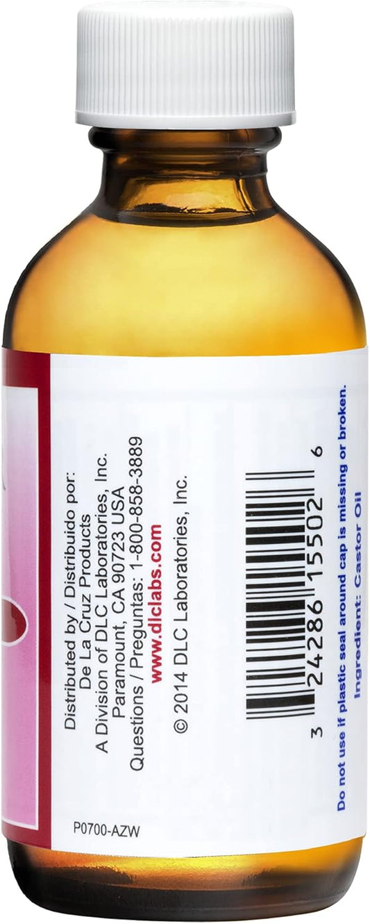 De La Cruz Castor Oil - 100% Pure Expeller Pressed Castor Oil For Nourishing Skin, Hair, Eyelashes, And Eyebrows - Natural Laxative Usp Grade, 2 Fl Oz (3 Bottles)