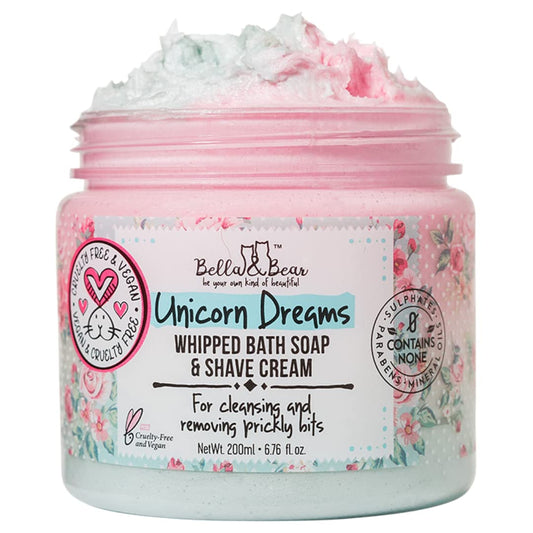 Goddess Boby Scrub & Unicorn Dreams Whipped Bath Soap & Shave Cream Bundle