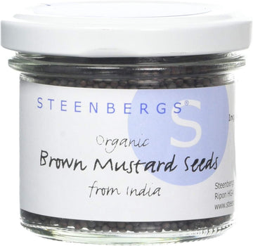 Steenbergs Organic Brown Mustard Seed Standard Jar 68G