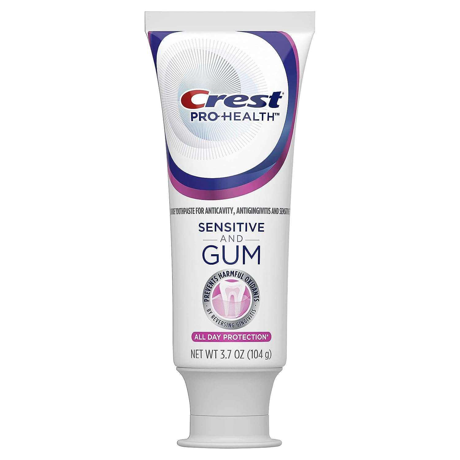 Crest Pro-Health Gum And Sensitivity, Sensitive Toothpaste, All Day Protection, 3.7 Oz : Health & Household