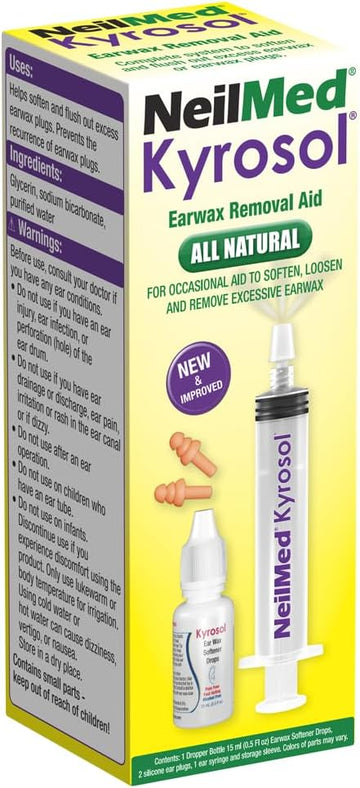 SQUIP NeilMed Kyrosol All-Natural Earwax Removal Aid, Original Version