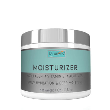 Moisturizer with Collagen, Vitamin E & Aloe Vera - Daily Hydration & Deep Moisture - 4 oz