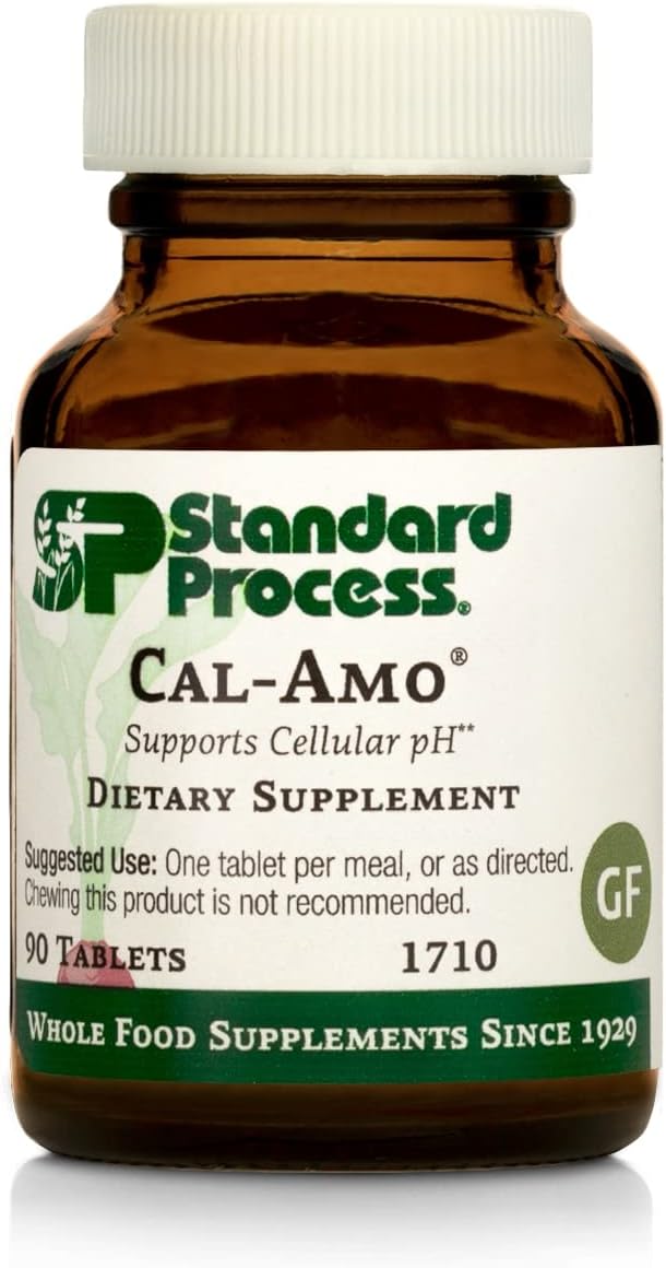 Standard Process Cal-Amo - Cellular Ph Support And Lung Support Supplement With Magnesium Citrate, Calcium Chloride, Calcium Lactate, Ammonium Chloride, And More - 90 Tablets