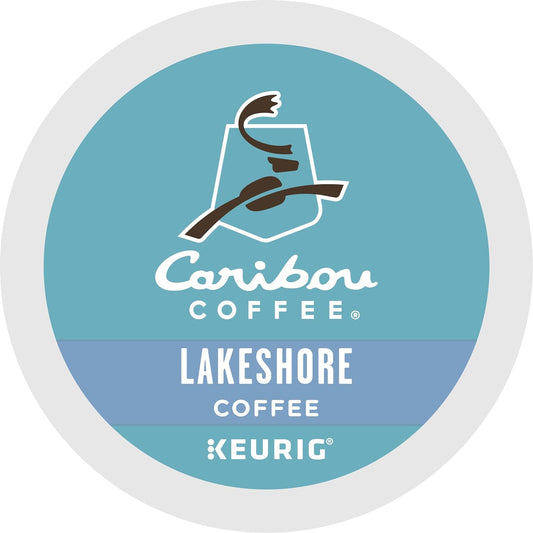 Caribou Coffee Lakeshore Blend Keurig Single-Serve K-Cup Pods, Medium Roast, 96 Count (4 Packs of 24)