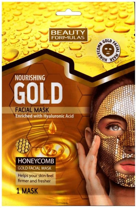 Beauty Formulas Nourishing Gold Facial Mask With Honeycomb