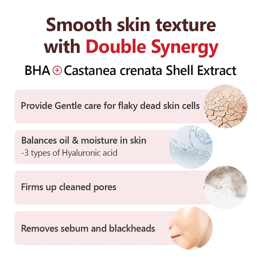 Isntree Chestnut Bha 2% Clear Liquid, 100 Ml, 3.38 Fl Oz | Korean Skincare | Mild Exfoliating Toner For Deep Pore Care | Smoothing & Soothing With Chestnut & Salicylic Acid : Beauty & Personal Care