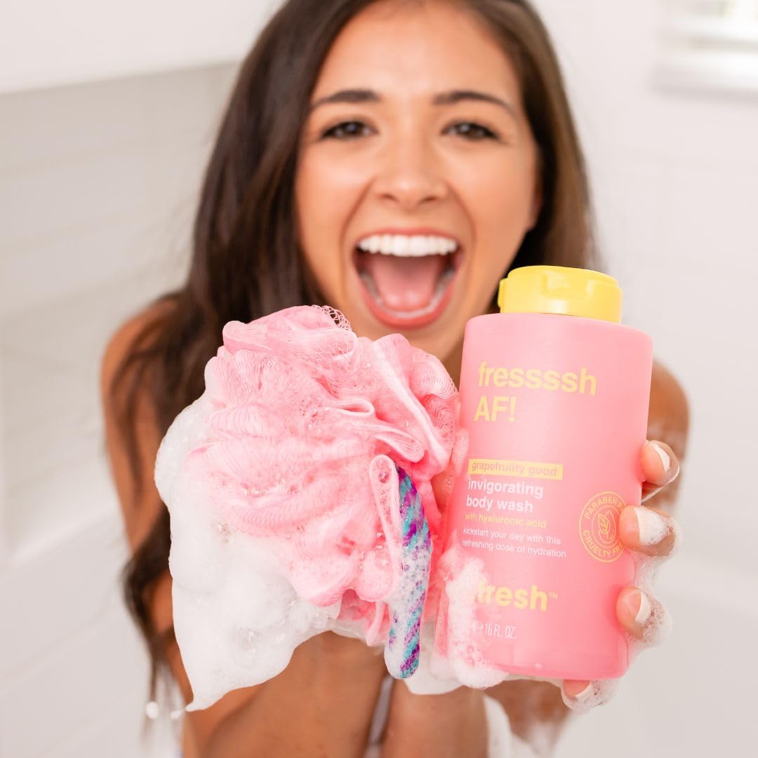 b.fresh Grapefruit Body Wash | So Fressssh- Body Wash w/Hyaluronic Acid, Cruelty Free, Paraben Free, Skin Loving Ingredients, 16 Fl Oz : Beauty & Personal Care