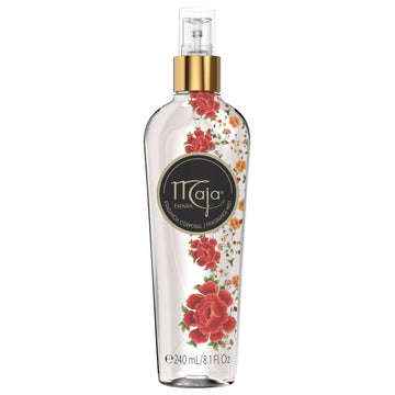Maja Plum Blossom Perfumed Body Mist With Floral And Fruity Notes To Refresh Yourself Any Time, Transparent Purple, 8.1 Fl Oz, Spray Bottle