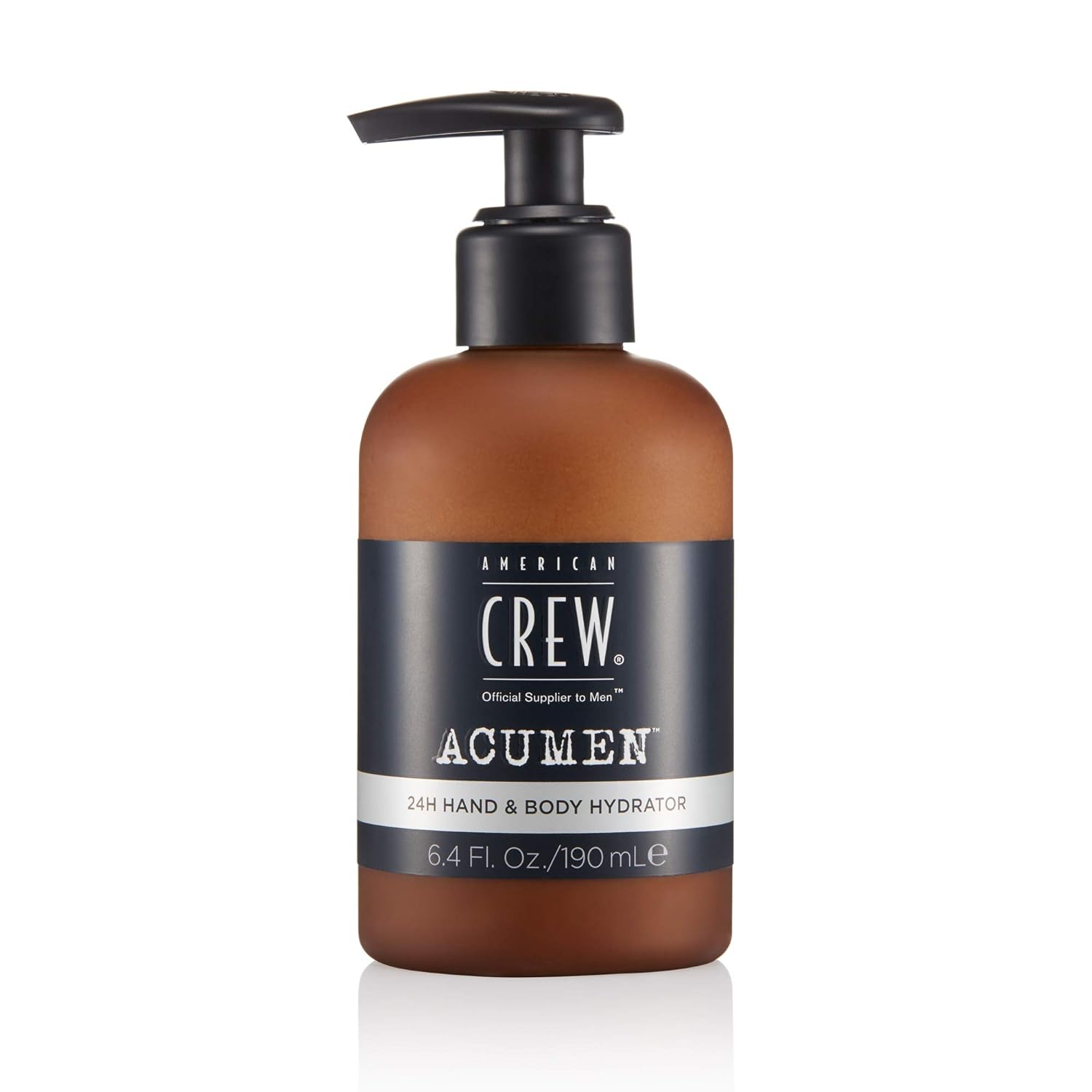 American Crew Men's Hand & Body Lotion, 24 Hour Help, Acumen Daily Lotion for Moisturized & Refreshing Skin, 6.4 Fl Oz