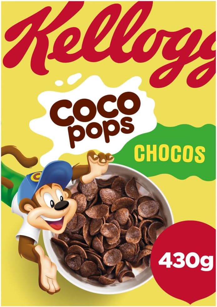 Kellogg's Coco Pops Chocos Chocolate Breakfast Cereal 430g : Amazon.co.uk: Grocery