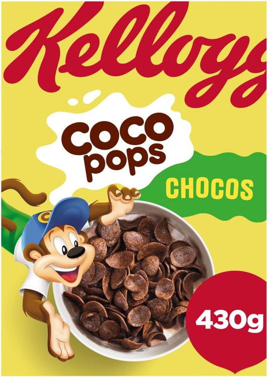Kellogg's Coco Pops Chocos Chocolate Breakfast Cereal 430g : Amazon.co.uk: Grocery