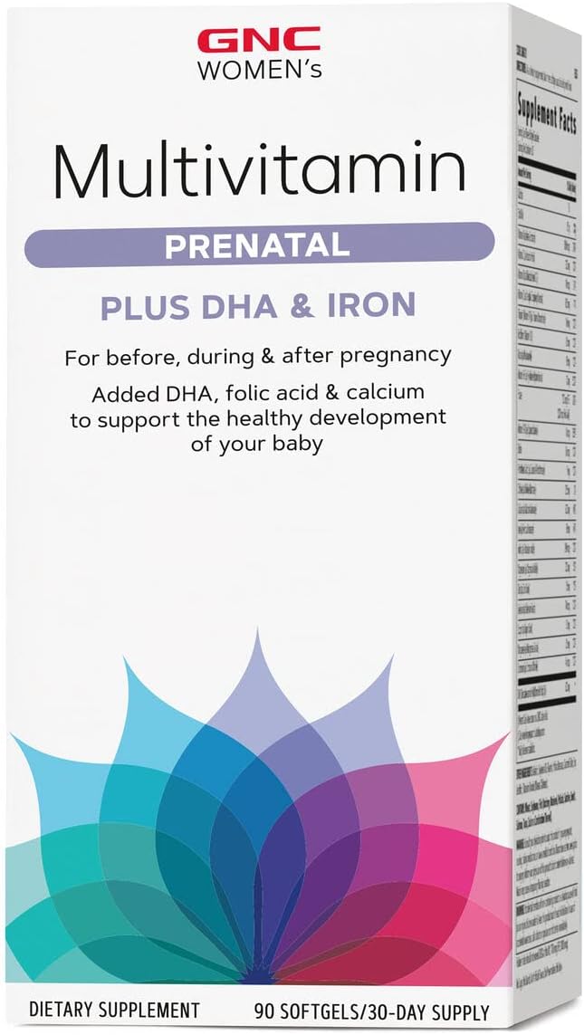 Gnc Women'S Multivitamin Prenatal Formula With Dha & Iron