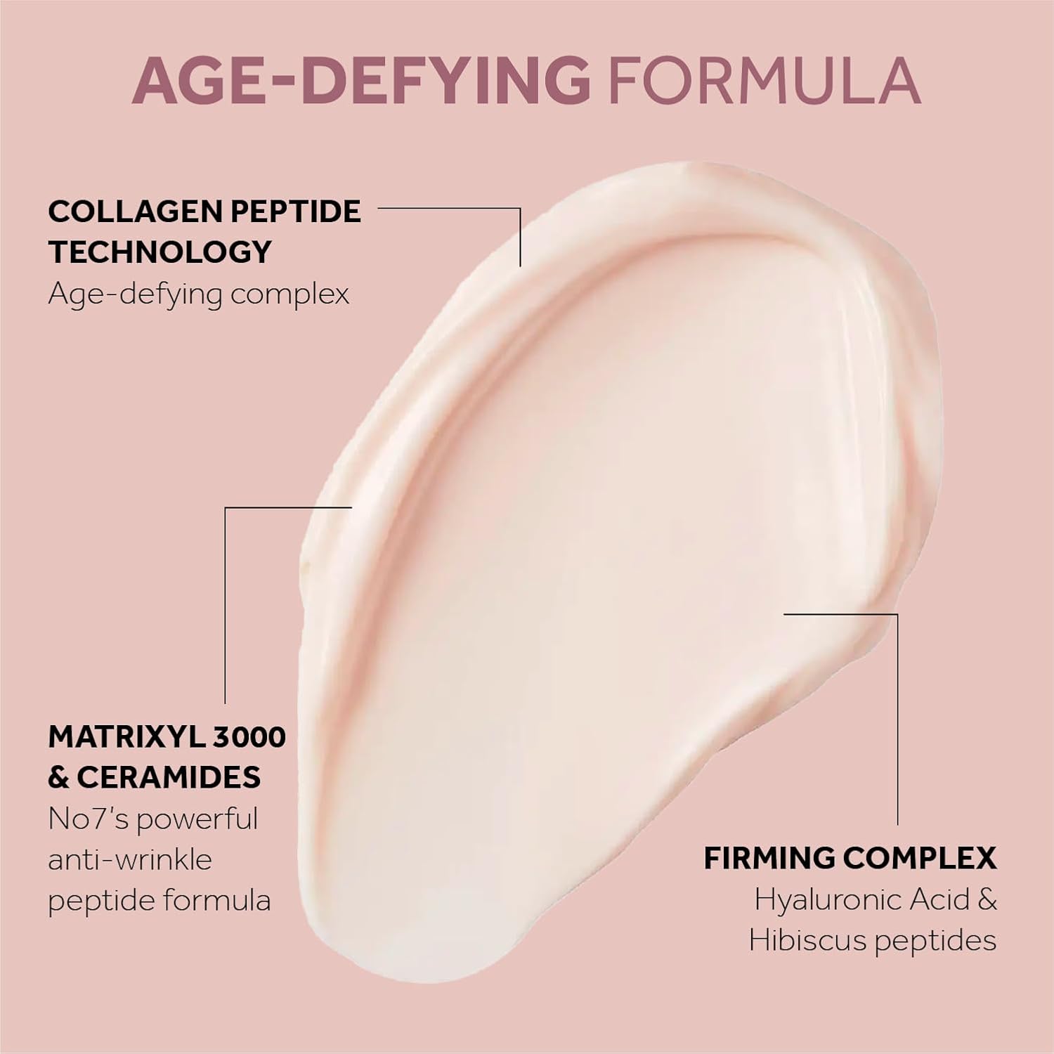 No7 Restore & Renew Multi Action Face & Neck Night Cream - Collagen Peptide Anti-Aging Face Cream - Hydrating Hyaluronic Acid + Skin Firming Fragrance Free Night Cream (50Ml)