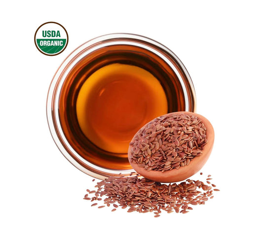 Flax Seed Oil- USDA Organic Unrefined Cold Pressed ALA 50%(16 oz) : Beauty & Personal Care