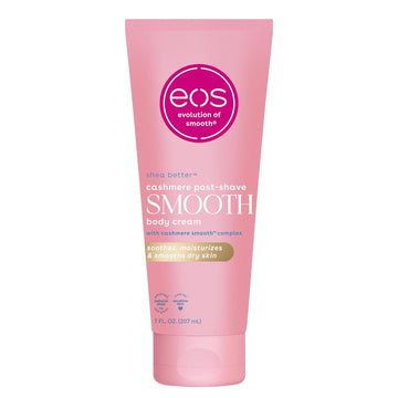 eos Cashmere Skin Collection Post-Shave Smooth Body Cream- Vanilla Cashmere Scented, 72-Hour Hydration, 7 fl oz
