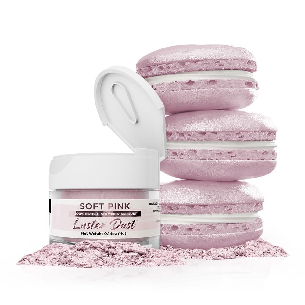 Luster Dust - Purple Purple (4G 1X Jar) | Edible Vegan Dust & Paint For Cake Decorating, Ice Cream, Desserts, Cocktails And Beverages By Bakell