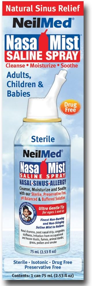 NeilMed NasaMist Isotonic Saline Spray 75 ml (Pack of 1)