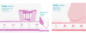 Frida Mom Essentials Kit + Gray Upside Down Peri Bottle + Breast Care Self Care Kit