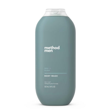 Method Men Body Wash, Sea + Surf, Paraben And Phthalate Free, 18 Fl Oz (Pack Of 1)