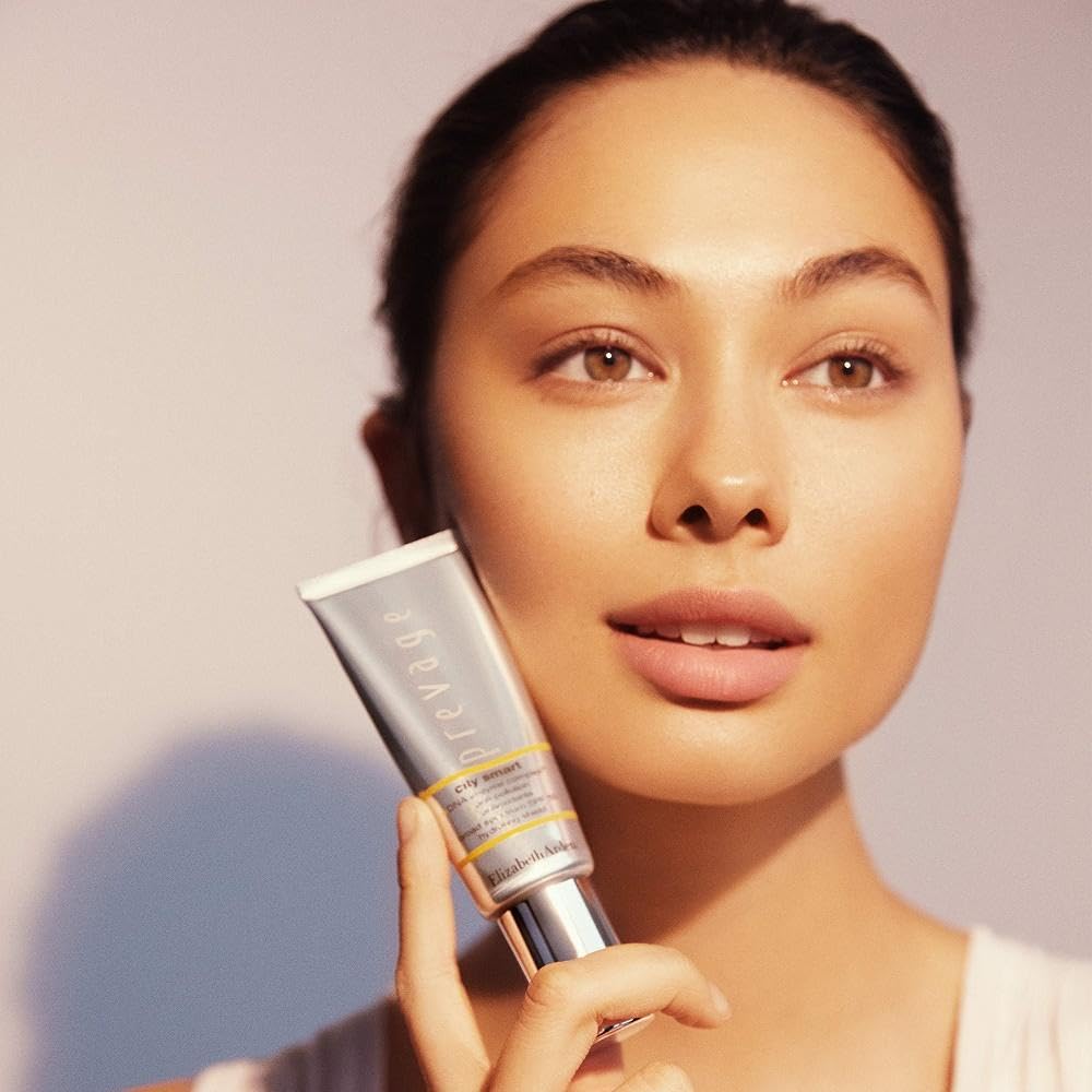 Elizabeth Arden Prevage City Smart Broad Spectrum Spf 50 Hydrating Shield, Anti Pollution Face Moisturizer With Idebenone 1.3 Fl Oz (Pack Of 1) : Beauty & Personal Care
