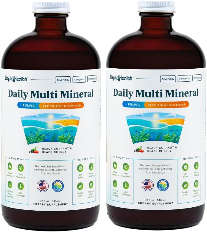 LIQUIDHEALTH 32 Oz Daily Multi Mineral, Highly Absorbable Trace Minera