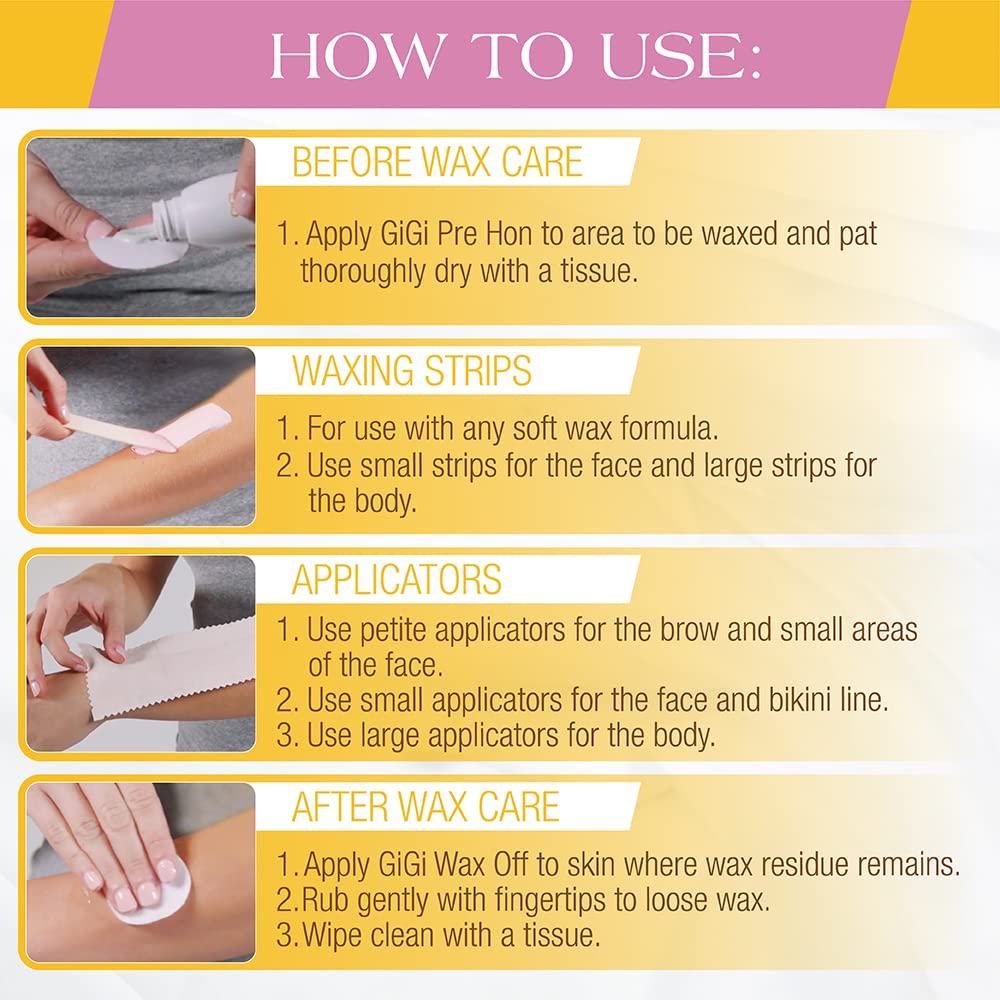 Gigi Brazilian Bikini Wax Microwave Kit - Hard Wax For Sensitive Skin, Face & Body Hair Removal, No Strips Needed, Easy At-Home Waxing Kit : Beauty & Personal Care