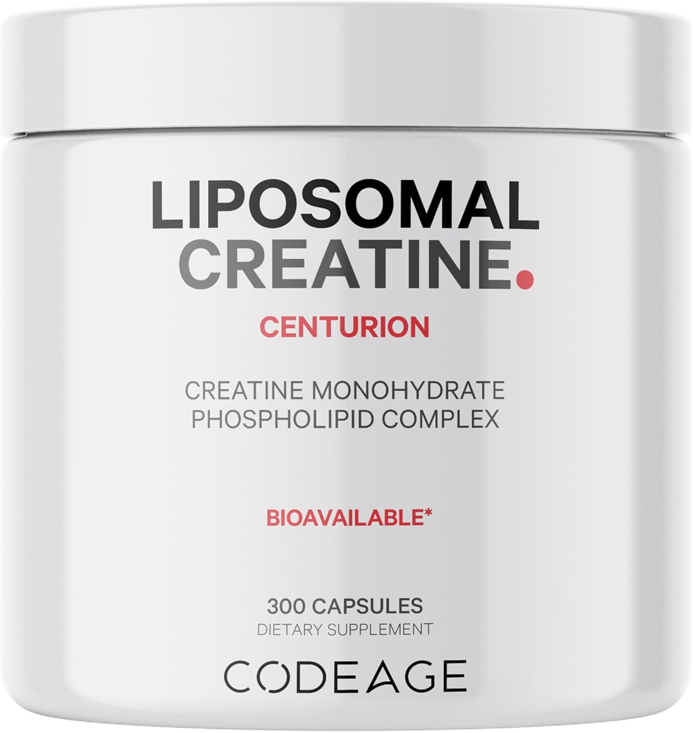 Codeage Liposomal Creatine Monohydrate Supplement, Pure Creatine 2500Mg - Over 3 Months Supply, Micronized Creatine Powder, Creatinine Muscles Sports Nutrition And Athletes, Non-Gmo - 300 Capsules