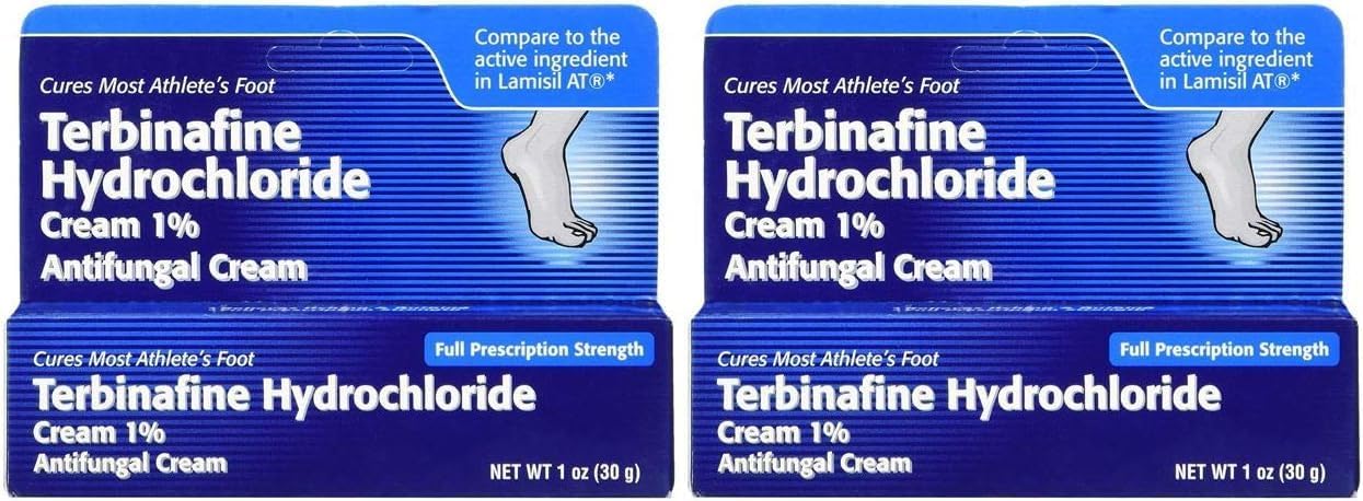 Taro Terbinafine Hydrochloride Antifungal Cream, 1 Ounce, 2 Pack