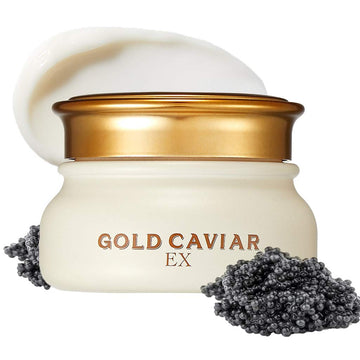 SKINFOOD Gold Caviar EX Cream 50ml - Concentrated Caviar & Gold with Nourishing Cream For Dry, Sagging, and Aging Skin - Best Illuminating Moisturizers - Wrinkle & Pimple Reducer (1.69 fl.oz)