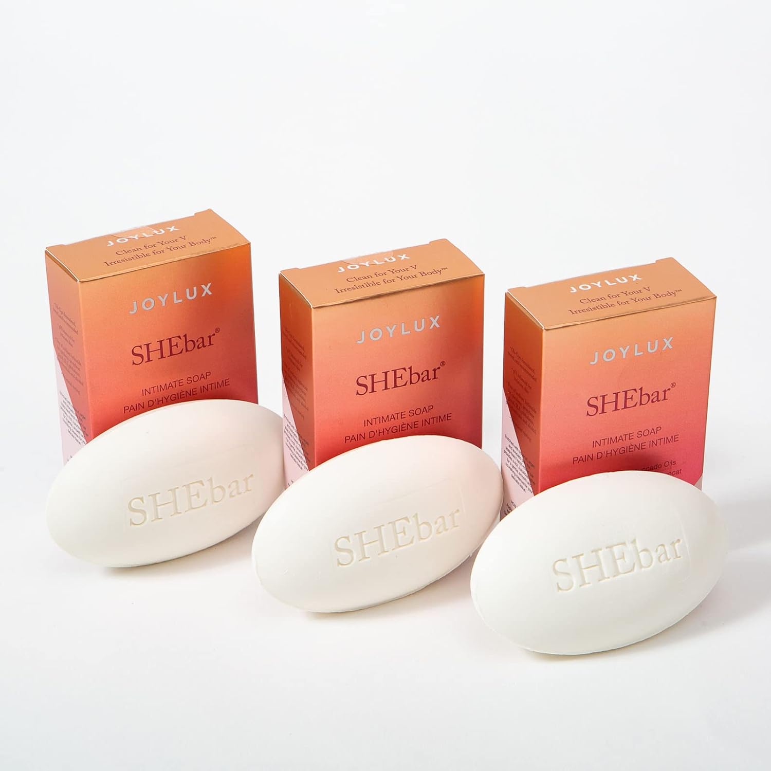 SHEBar 3-Pack | Yoni Bar Soap for Women | Intimate Wash | With Coconut Oil and Argan Oil | pH Balance for Women | Intimate Care (3)