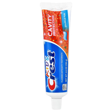 Crest Kid'S Crest, Fluoride Anticavity Toothpaste, Sparkle Fun Flavor, 4.6 Ounce Tubes (Pack Of 4)