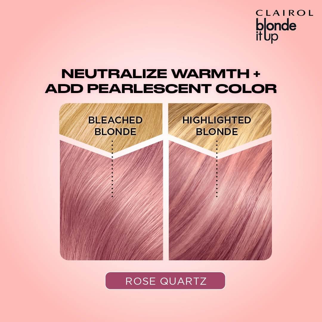 Clairol Blonde It Up Crystal Glow Toner Kit - Rose Quartz : Amazon.co.uk: Beauty