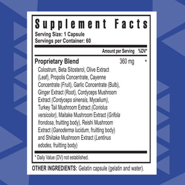 Youngevity Killer Biotic Fx - Immune System Support | Sourced From Bee Propolis, Mushrooms & Colostrum | Natural Immunity Support | 4 Pack