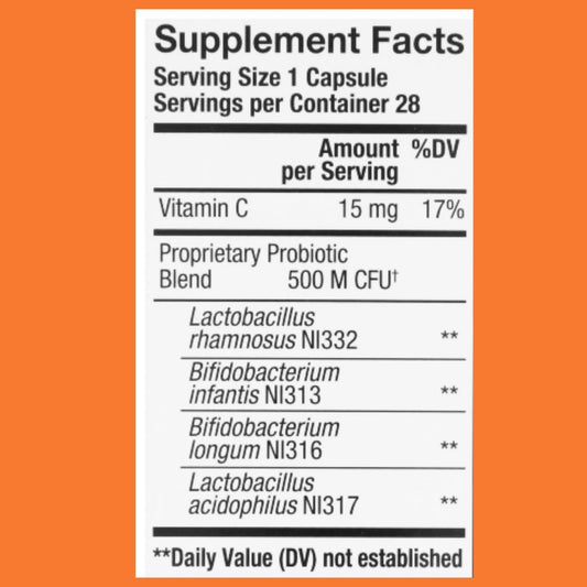 Rite Aid Probiotic Dietary Supplement, 28 Capsules - for Digestive Support, 2 Billion Active Cultures - Probiotics for Women and Men to Promote Gut Health and Food Metabolism